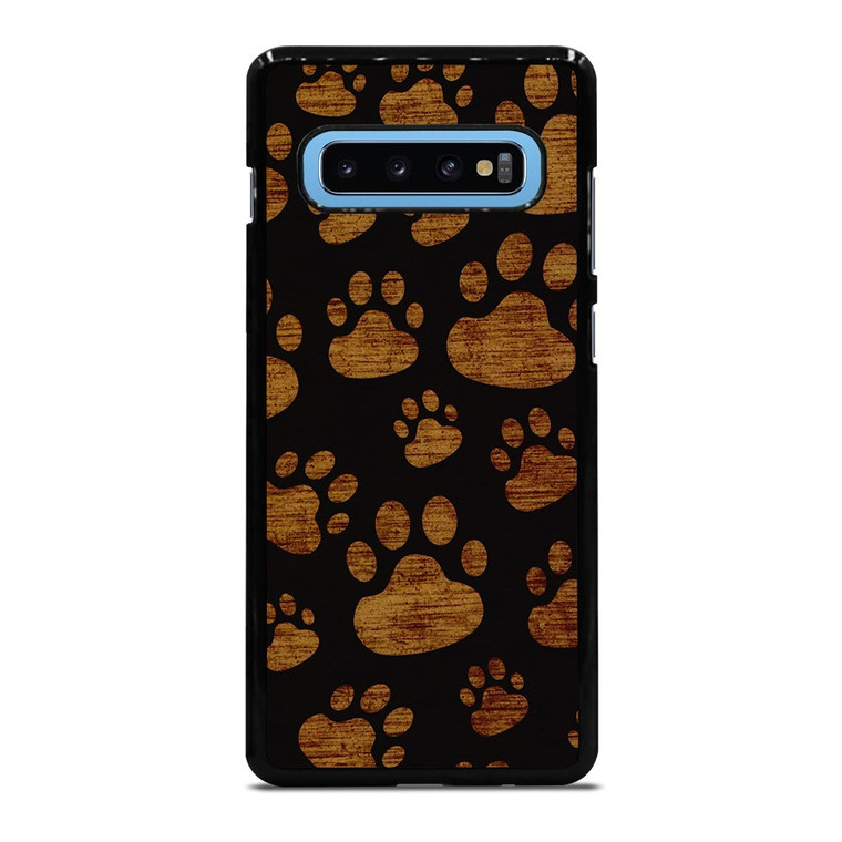 CAT FOOTPRINTS PATTERN Samsung Galaxy S10 Plus Case Cover