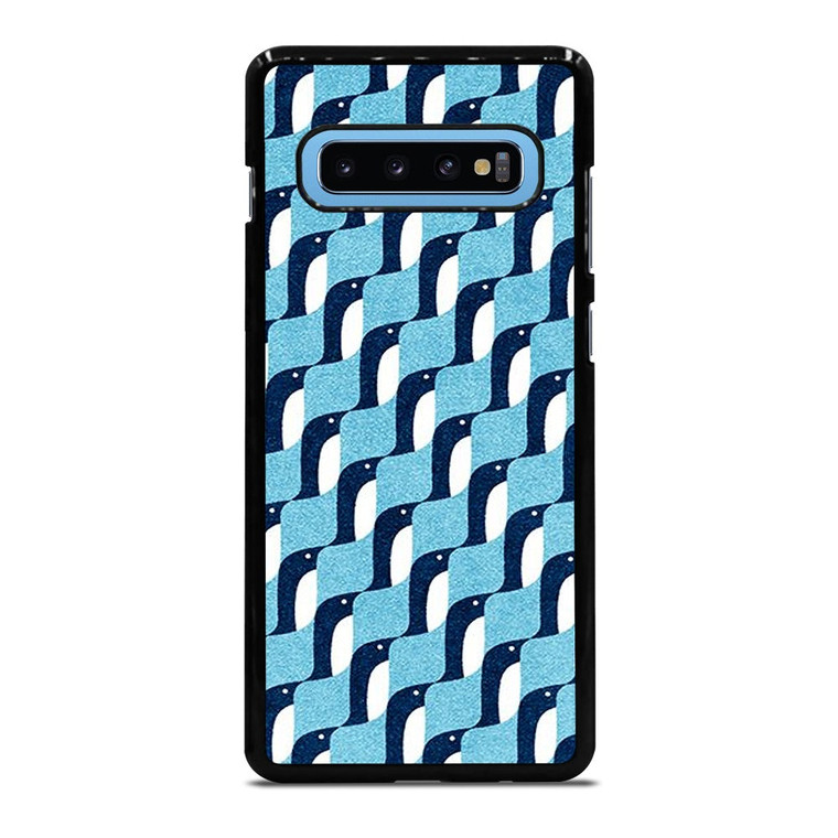 BLUE PENGUINS PATTERN Samsung Galaxy S10 Plus Case Cover