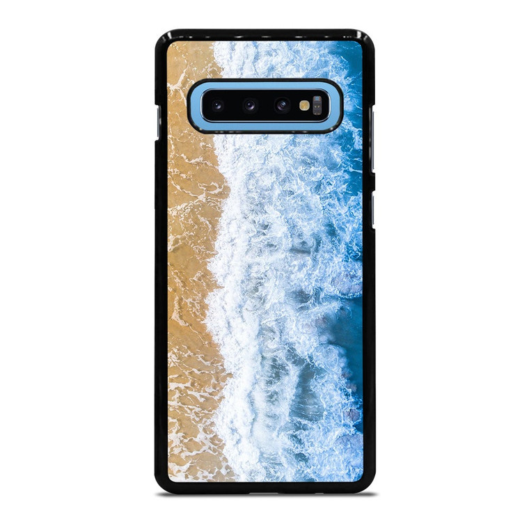 BLUE BEACH WAVES Samsung Galaxy S10 Plus Case Cover
