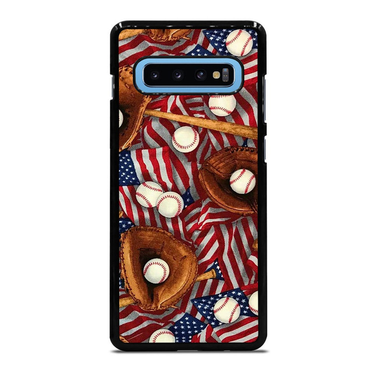 AMERICAN BASEBALL ABSTRACT Samsung Galaxy S10 Plus Case Cover