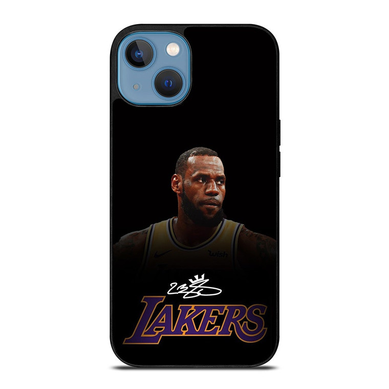 LEBRON JAMES LA LAKERS AUTOGRAPH iPhone 13 Case Cover