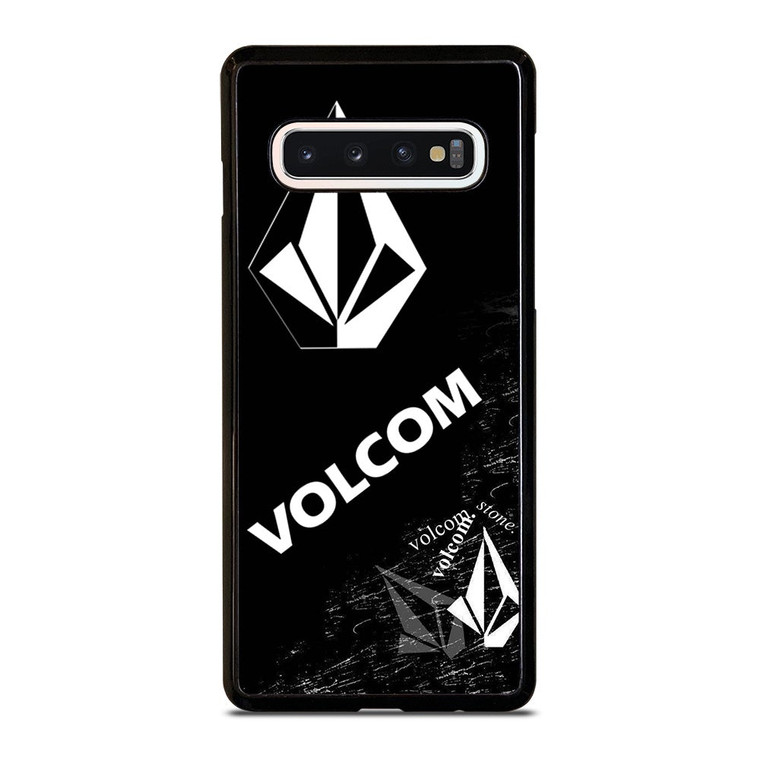 VOLCOM BLACK LOGO Samsung Galaxy S10 Case Cover
