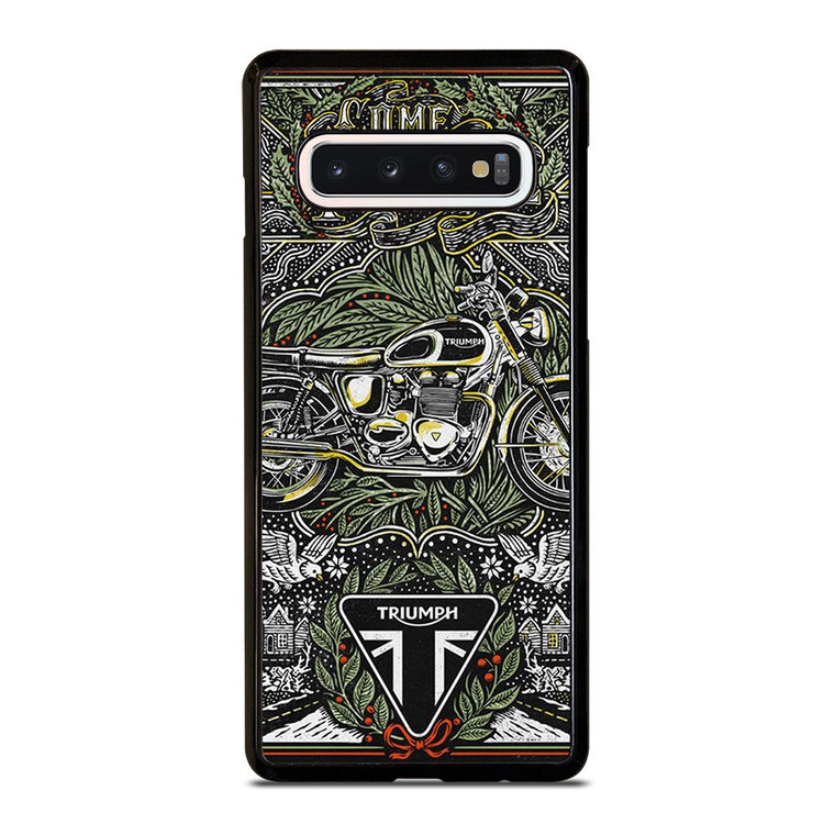 TRIUMPH MOTORCYCLE POSTER Samsung Galaxy S10 Case Cover TRIUMPH MOTORCYCLE POSTER Samsung Galaxy S10 Case Cover