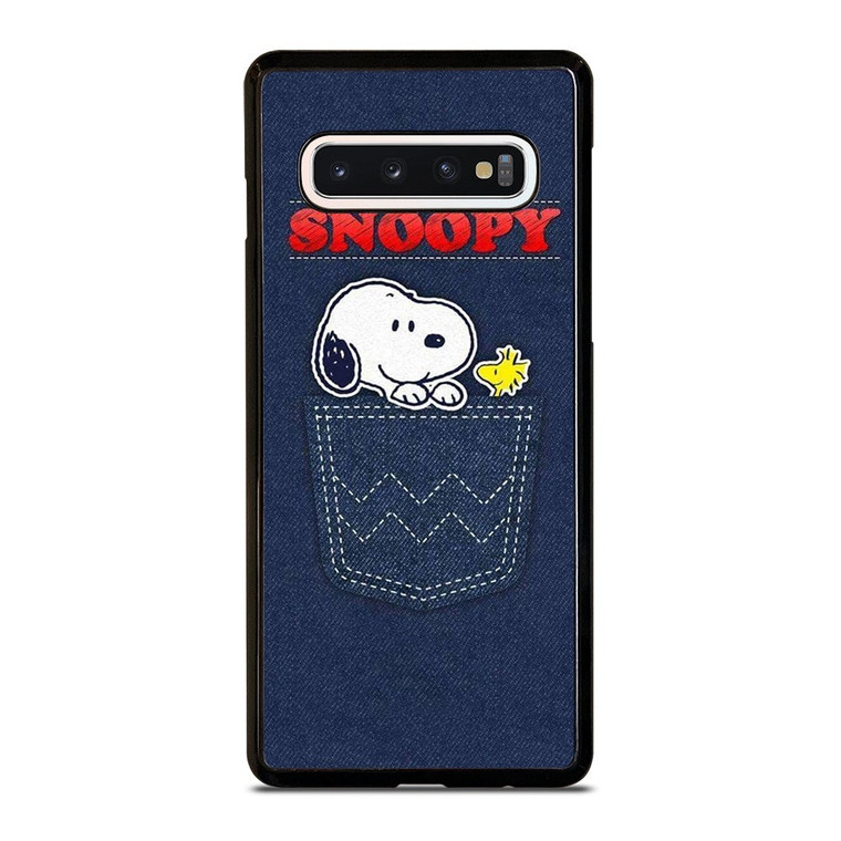 SNOOPY IN POCKET CARTOON Samsung Galaxy S10 Case Cover