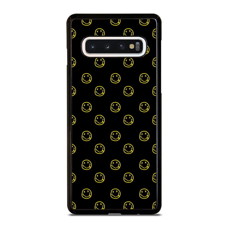 SMILEY FACE NIRVANA PATTERN Samsung Galaxy S10 Case Cover