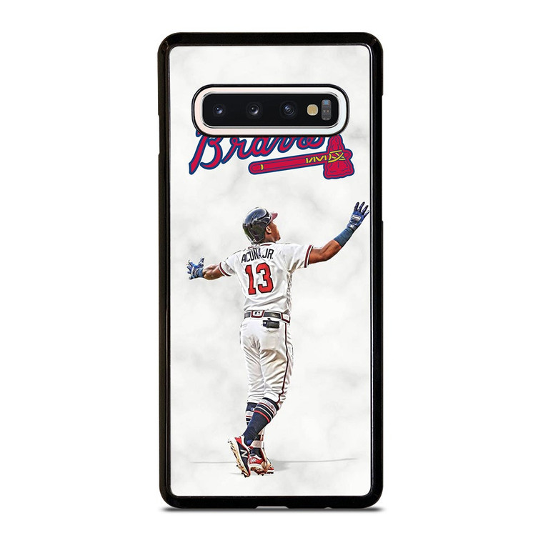 RONALD ACUNA JR MARBLE ATLANTA BRAVES Samsung Galaxy S10 Case Cover