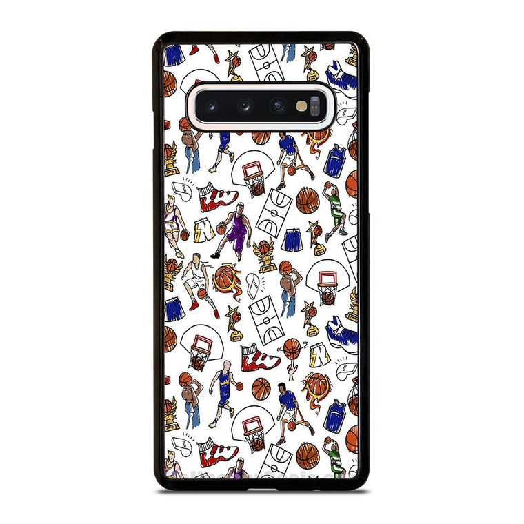 PLAYFUL BASKETBALL DOODLE ART Samsung Galaxy S10 Case Cover