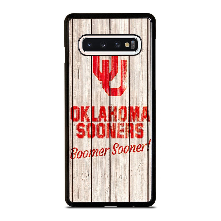 OKLAHOMA SOONERS WOODEN LOGO Samsung Galaxy S10 Case Cover