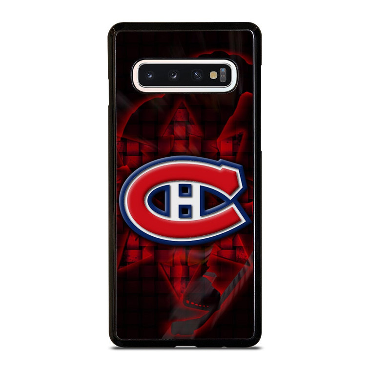 MONTREAL CANADIENS RED GLOW SYMBOL Samsung Galaxy S10 Case Cover