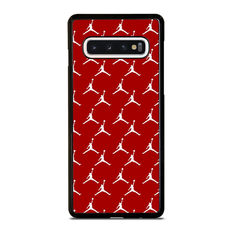 MICHAEL JORDAN SYMBOL RED PATTERN Samsung Galaxy S10 Case Cover