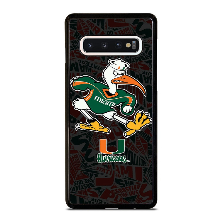 MIAMI HURRICANES UM FOOTBALL Samsung Galaxy S10 Case Cover