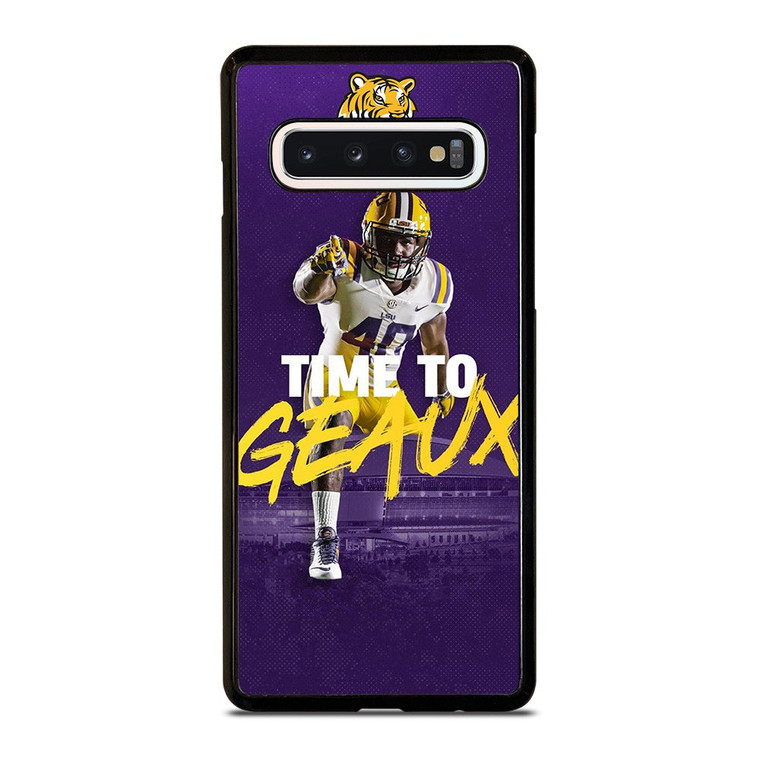 LSU TIGERS TIME TO GEAUX Samsung Galaxy S10 Case Cover