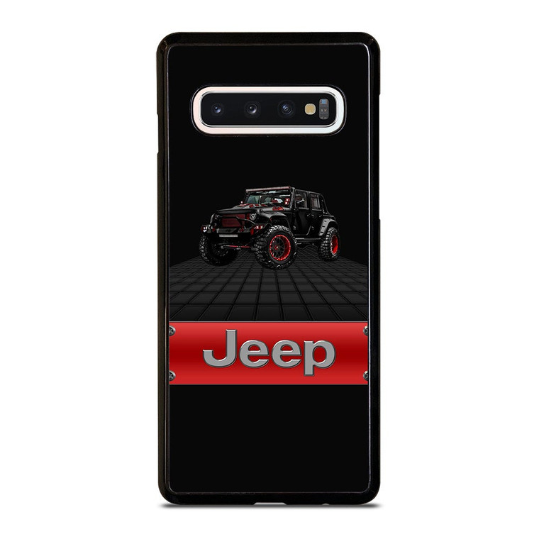 JEEP WRANGLER BLACK LOGO Samsung Galaxy S10 Case Cover