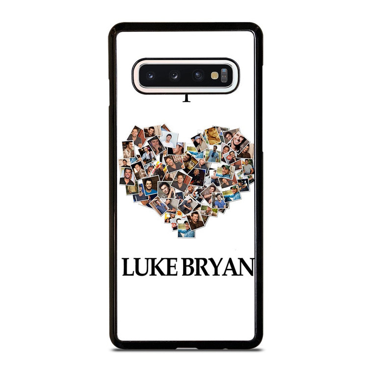 I LOVE LUKE BRYAN COLLAGE Samsung Galaxy S10 Case Cover