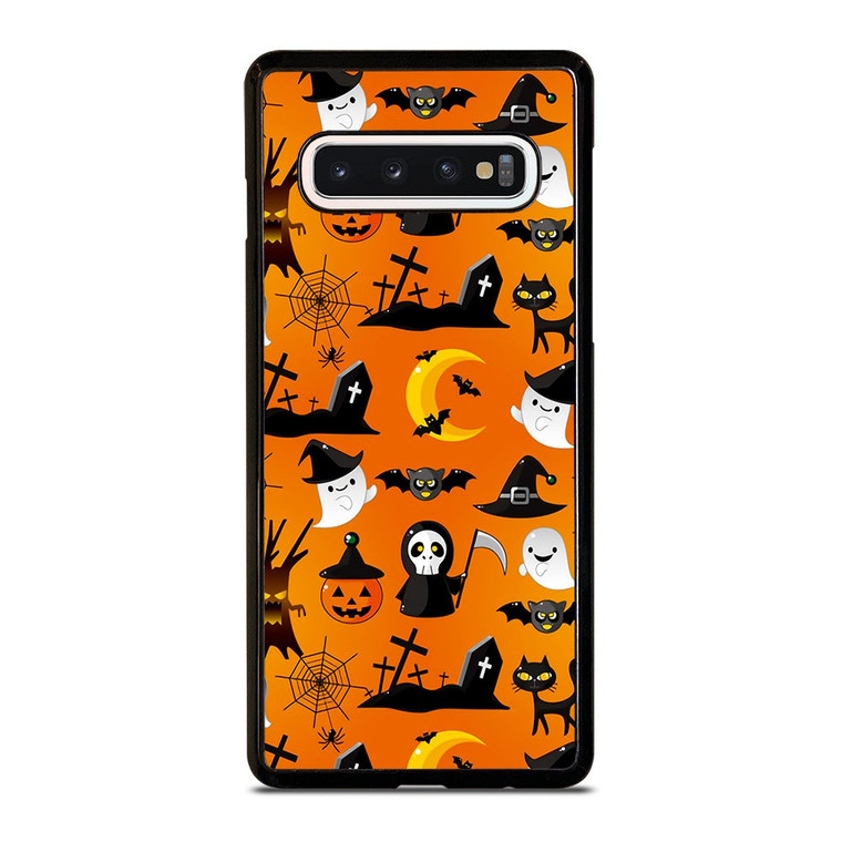 HAPPY HALLOWEEN CARTOON PATERN Samsung Galaxy S10 Case Cover