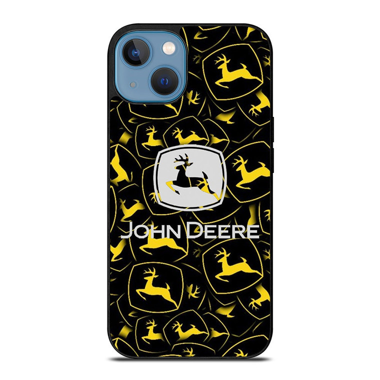 JOHN DEERE LOGO PATTERN iPhone 13 Case Cover