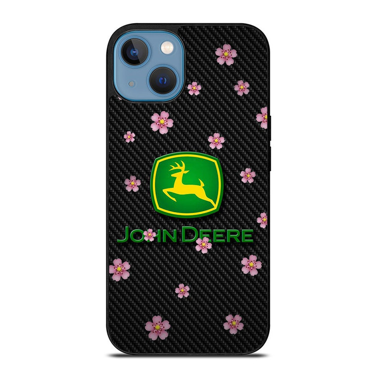 JOHN DEERE FLOWER CARBON iPhone 13 Case Cover