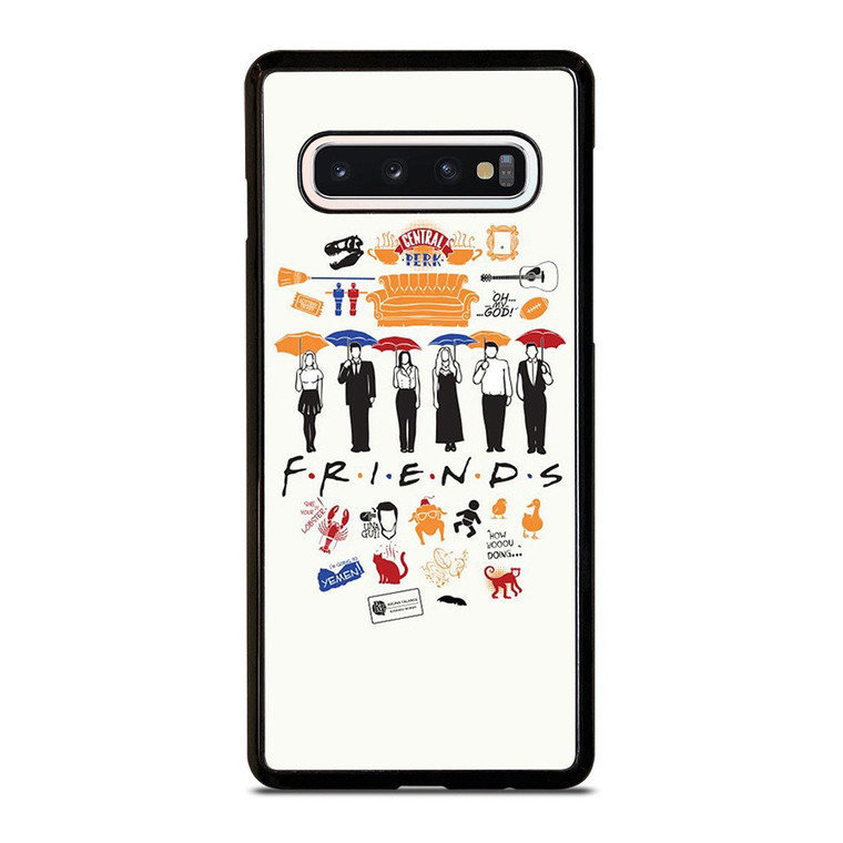 FRIENDS TV SHOW CLIP ART Samsung Galaxy S10 Case Cover