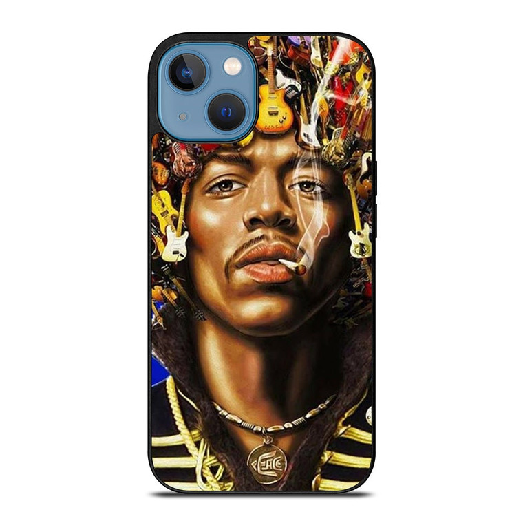 JIMI HENDRIX GUITAR HAIR iPhone 13 Case Cover