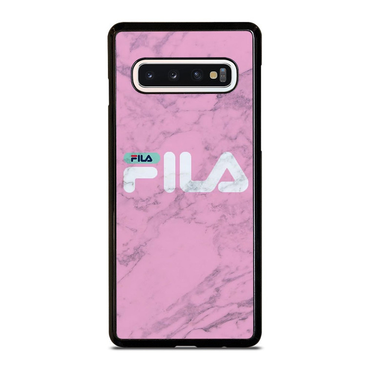 FILA SPORT PINK MARBLE LOGO Samsung Galaxy S10 Case Cover