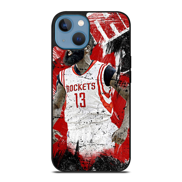 JAMES HARDEN ROCKETS ART iPhone 13 Case Cover JAMES HARDEN ROCKETS ART iPhone 13 Case Cover