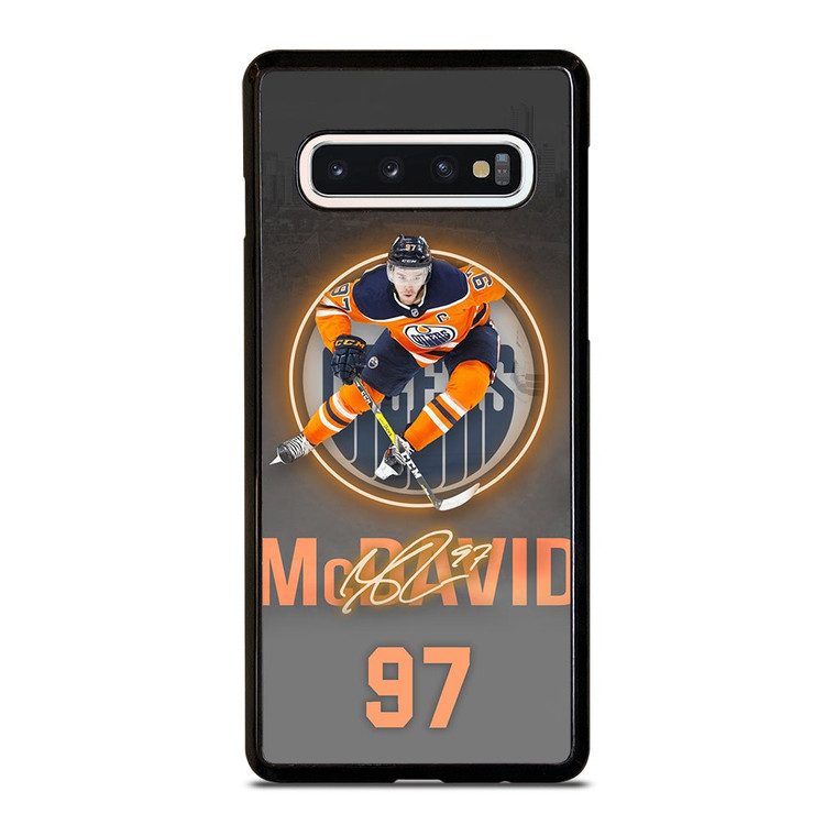 CONNOR MCDAVID EDMONTON OILERS PLAYER Samsung Galaxy S10 Case Cover