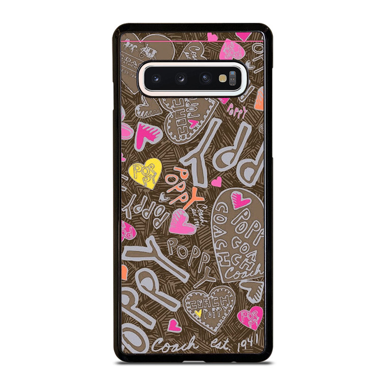 COACH NEW YORK NEW POOPY Samsung Galaxy S10 Case Cover COACH NEW YORK NEW POOPY Samsung Galaxy S10 Case Cover