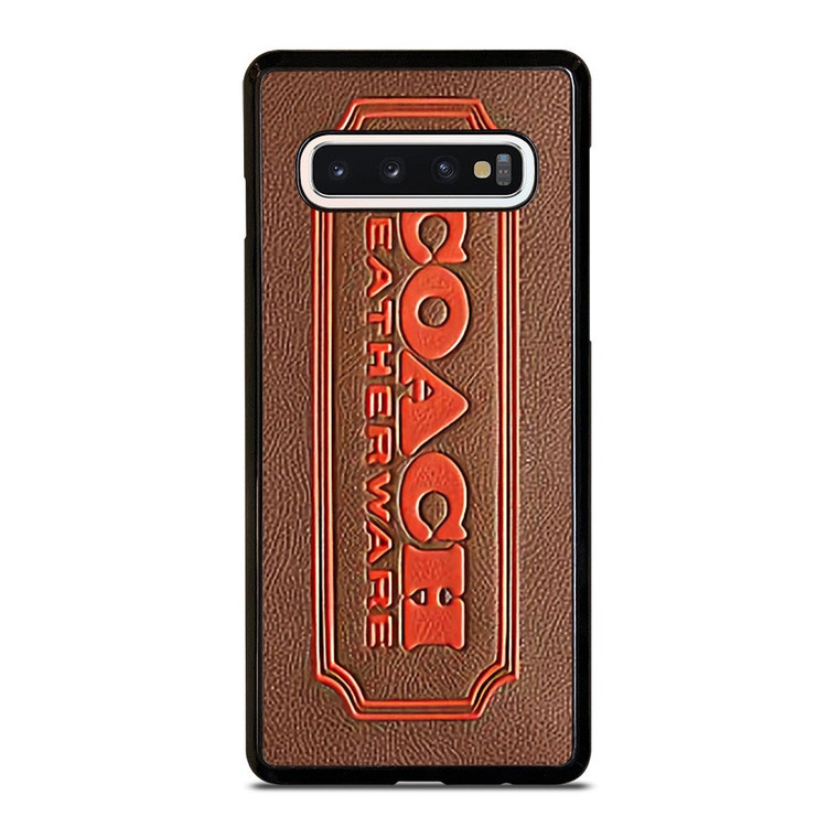 COACH LEATHERWARE EMBOSS Samsung Galaxy S10 Case Cover