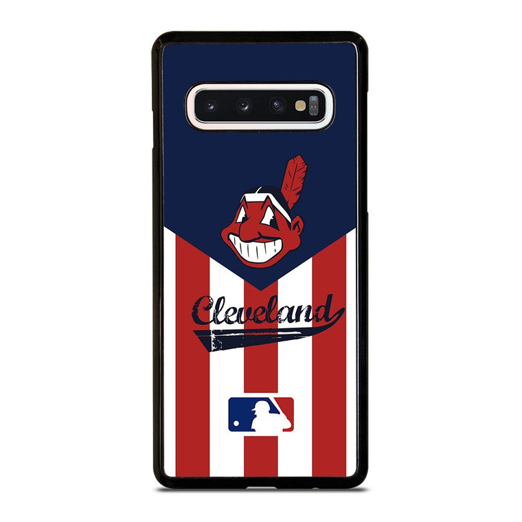 CLEVELAND INDIANS STRIPE LOGO Samsung Galaxy S10 Case Cover