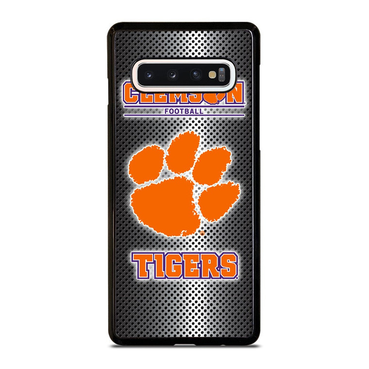 CLEMSON TIGERS METAL LOGO Samsung Galaxy S10 Case Cover