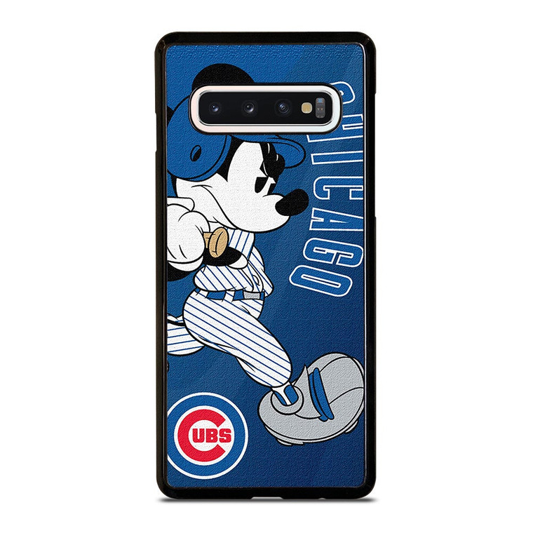 CHICAGO CUBS LOGO MICKEY MOUSE Samsung Galaxy S10 Case Cover