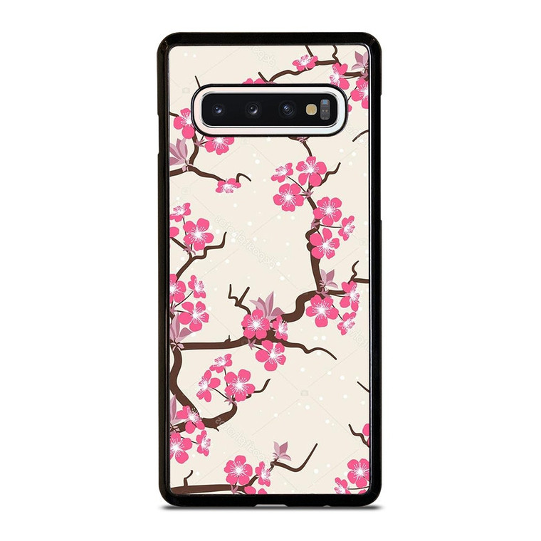 CHERRY BLOSSOM FLOWERS PATTERN Samsung Galaxy S10 Case Cover