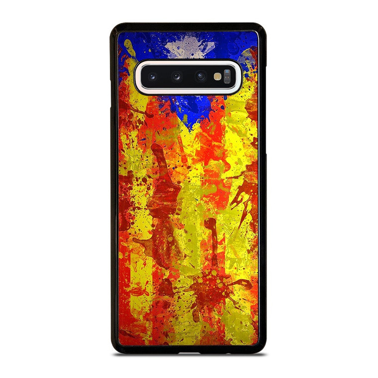 CATALONIA FLAG BRUSHES Samsung Galaxy S10 Case Cover