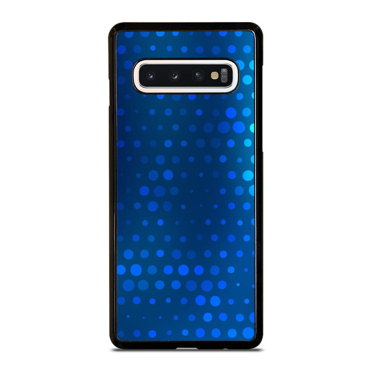 BLUE GRADIENT HALFTONE PATTERN Samsung Galaxy S10 Case Cover