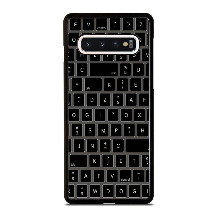 BLACK KEYBOARD PATTERN Samsung Galaxy S10 Case Cover