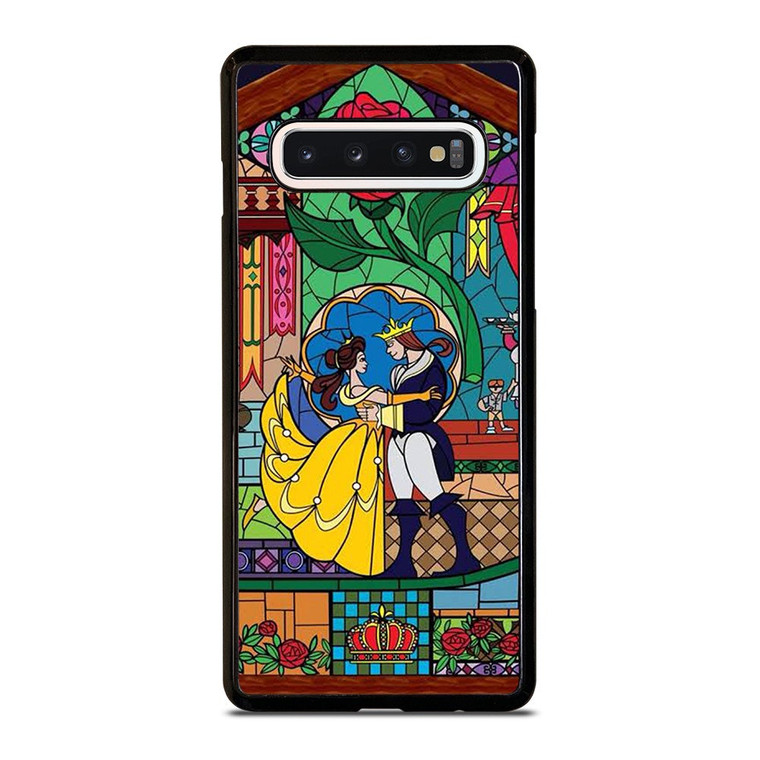 BEAUTY AND THE BEAST SETENED GLASS Samsung Galaxy S10 Case Cover