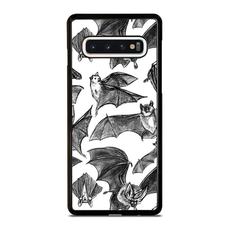 BAT HAND DRAWING PATTERN Samsung Galaxy S10 Case Cover