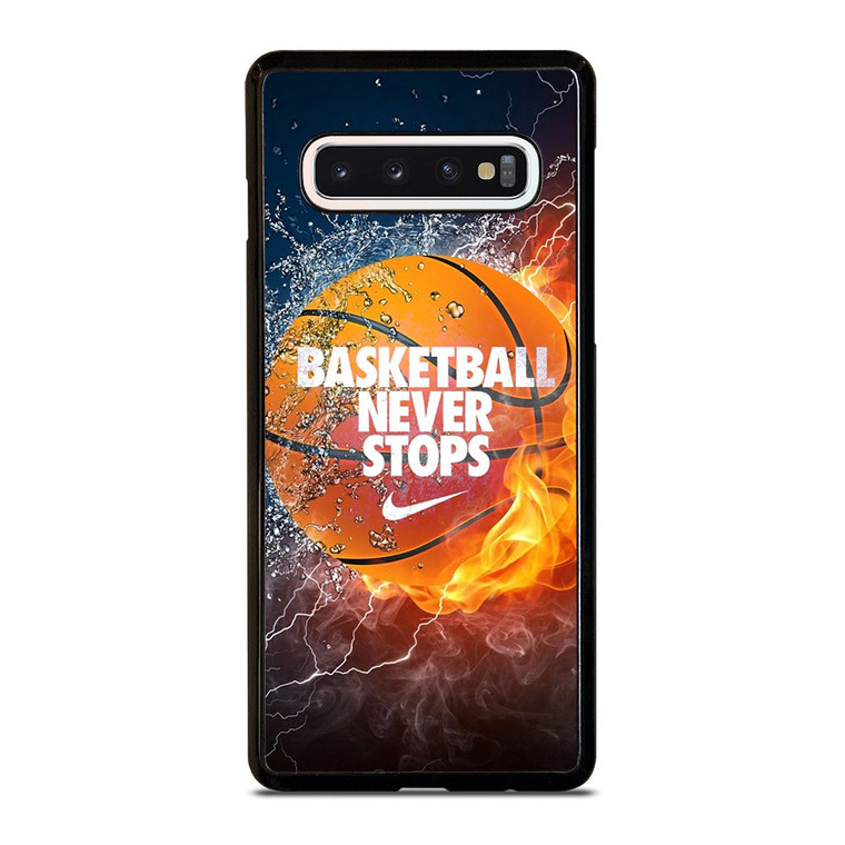 BASKETBALL NEVER STOPS  3 Samsung Galaxy S10 Case Cover