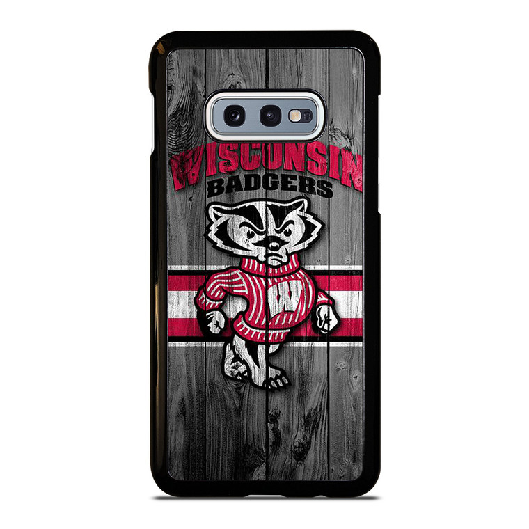 WISCONSIN BADGER WOODEN LOGO Samsung Galaxy S10e Case Cover