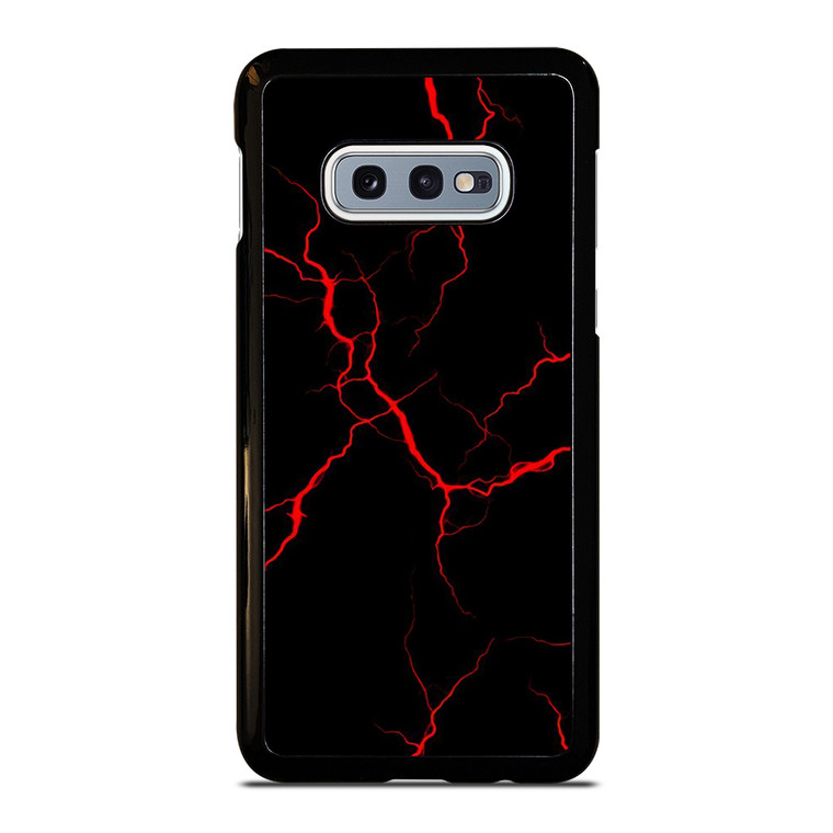 RED NEON LIGHTNING PATTERN Samsung Galaxy S10e Case Cover