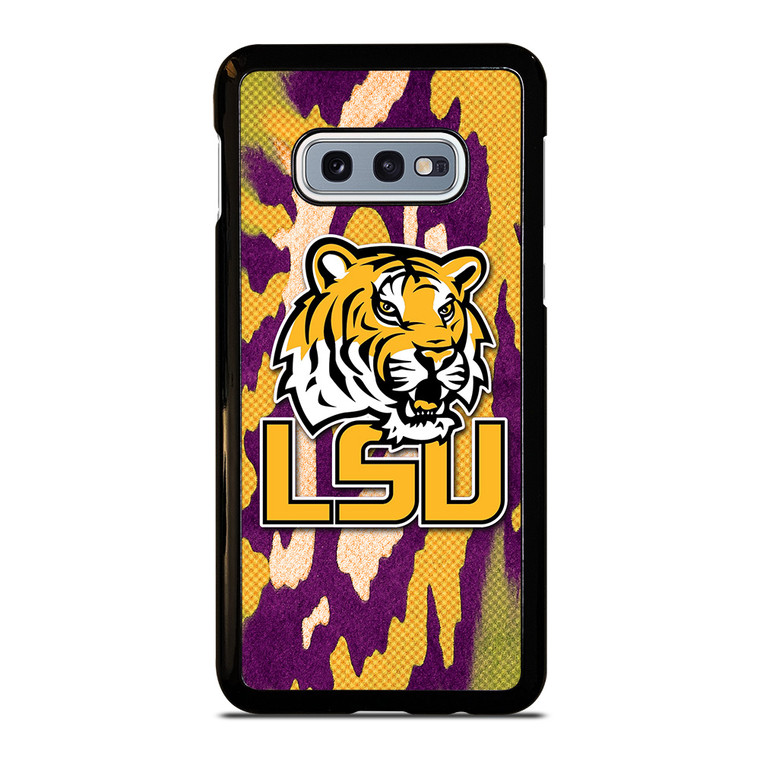 LSU TIGERS FOOTBALL HALFTONE Samsung Galaxy S10e Case Cover