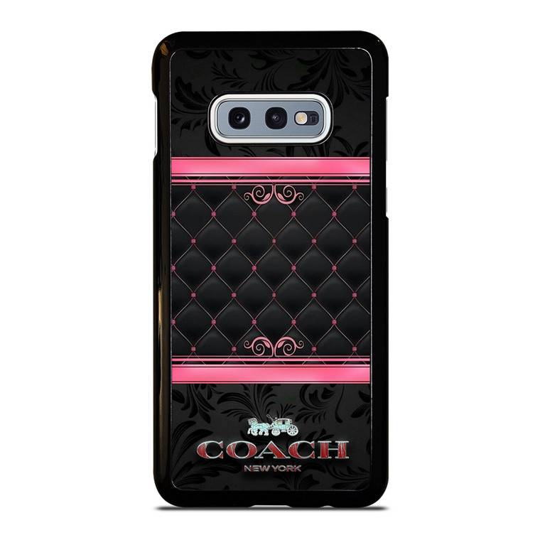 COACH NEW YORK PINK BLACK Samsung Galaxy S10e Case Cover COACH NEW YORK PINK BLACK Samsung Galaxy S10e Case Cover