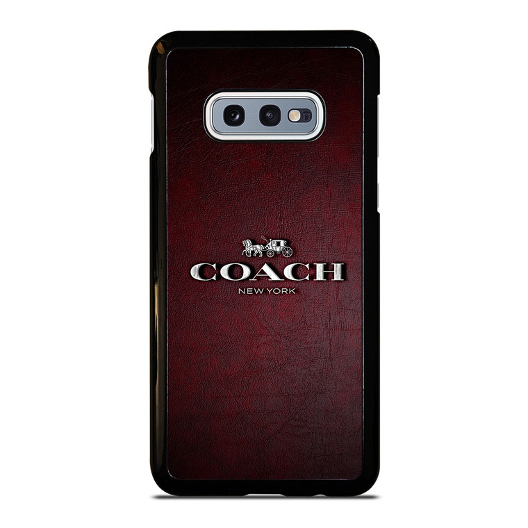 COACH NEW YORK LOGO LEATHER Samsung Galaxy S10e Case Cover COACH NEW YORK LOGO LEATHER Samsung Galaxy S10e Case Cover