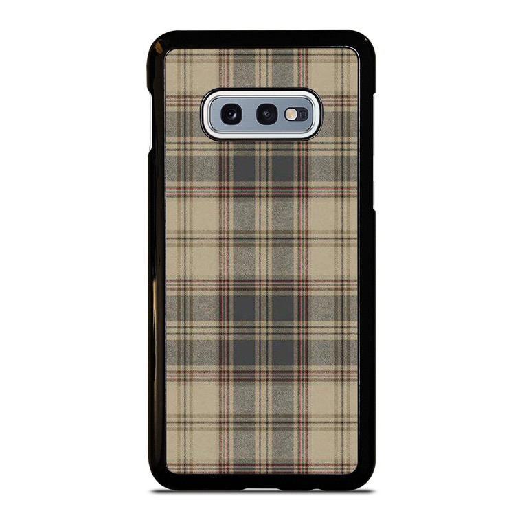 BROWN TARTAN PLAID PATTERN Samsung Galaxy S10e Case Cover