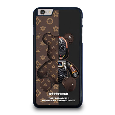 BEAR BRICK KAWS ROBOT BROWN iPhone 14 Plus Case Cover