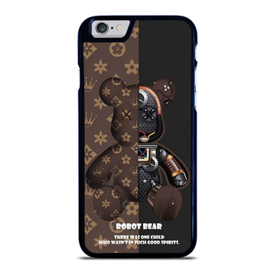 BEAR BRICK KAWS ROBOT BROWN iPhone 14 Plus Case Cover