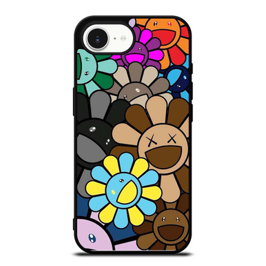 KAWS X TAKASHI MURAKAMI FLOWER iPhone 16e Case Cover