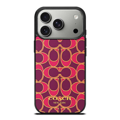 COACH NEW YORK PINK GOLD iPhone 17 Pro Case Cover