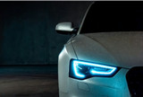 Blue Headlights Exude Luxury