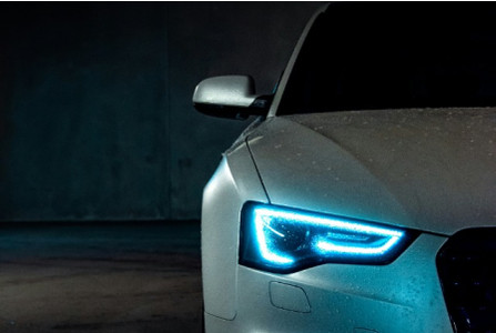 Blue Headlights Exude Luxury